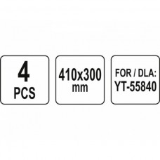 Set 4 folii de protectie pentru cuva de sablat Yat..